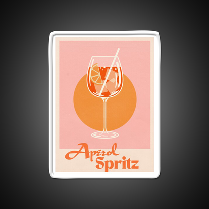 Aperol Spritz Print Cocktail Bar Decor Led Neon Sign Rgb Color - LED neon sign view 11
