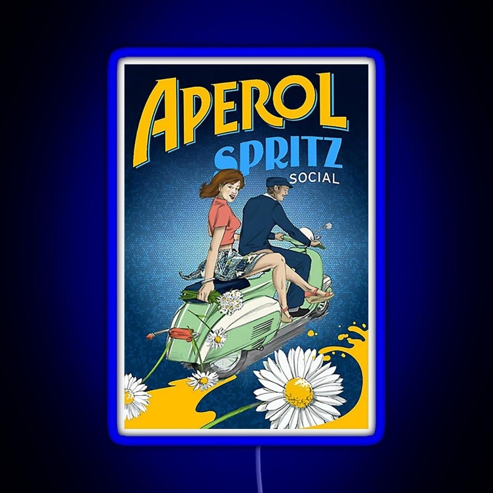 Aperol Spritz Social Rgb Neon Sign - Shineneon