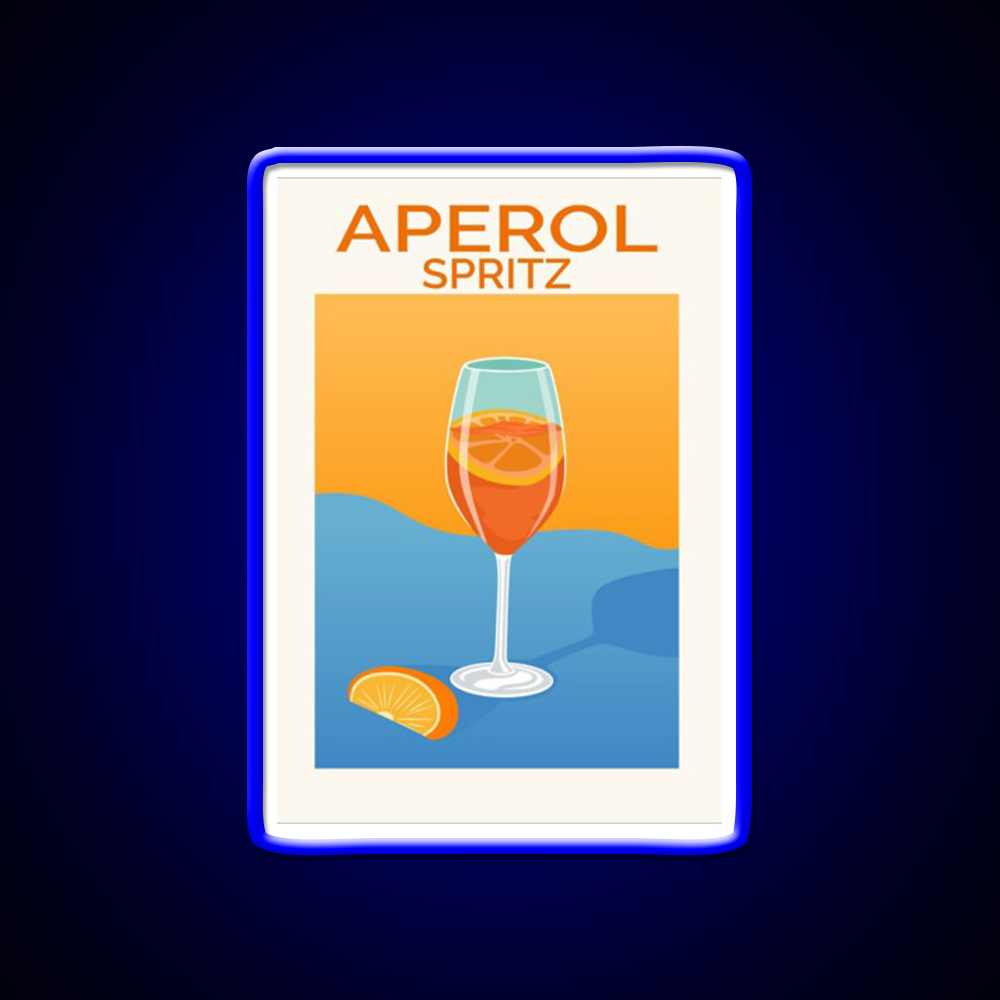 Aperol Spritz Wall Art Cocktail Bar Decor Led Neon Sign Rgb Color - LED neon sign view 5