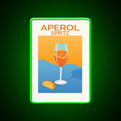 Aperol Spritz Wall Art Cocktail Bar Decor Led Neon Sign Rgb Color - Shineneon