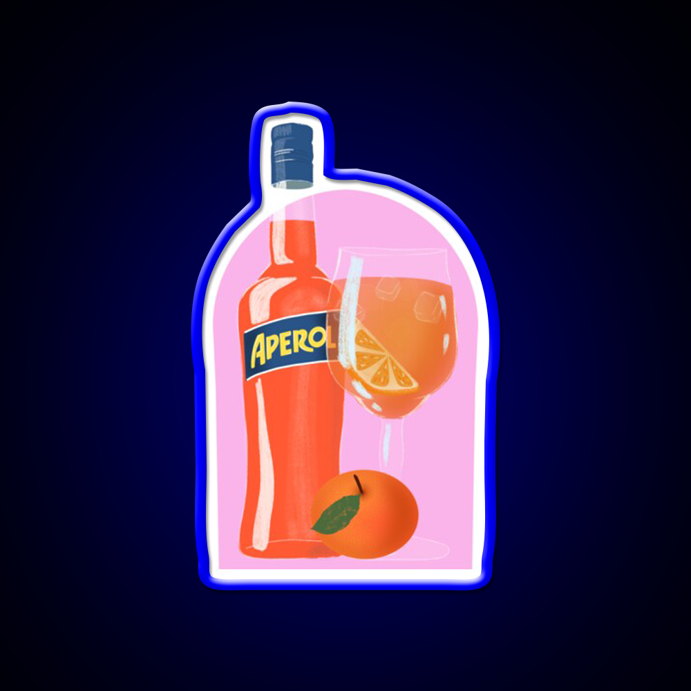 Aperol Spritz Wall Cocktail Bar Decor Led Neon Sign Rgb Color - LED neon sign view 5