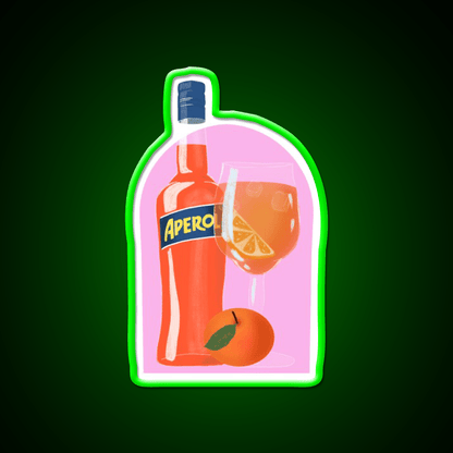 Aperol Spritz Wall Cocktail Bar Decor Led Neon Sign Rgb Color - Shineneon