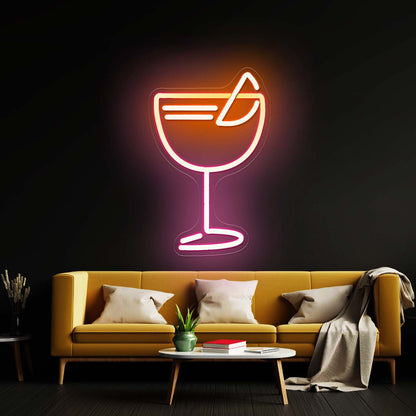 Aperol Spritz Wine Cup Neon Signs For Bar