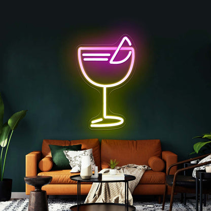 Aperol Spritz Wine Cup Neon Signs For Bar