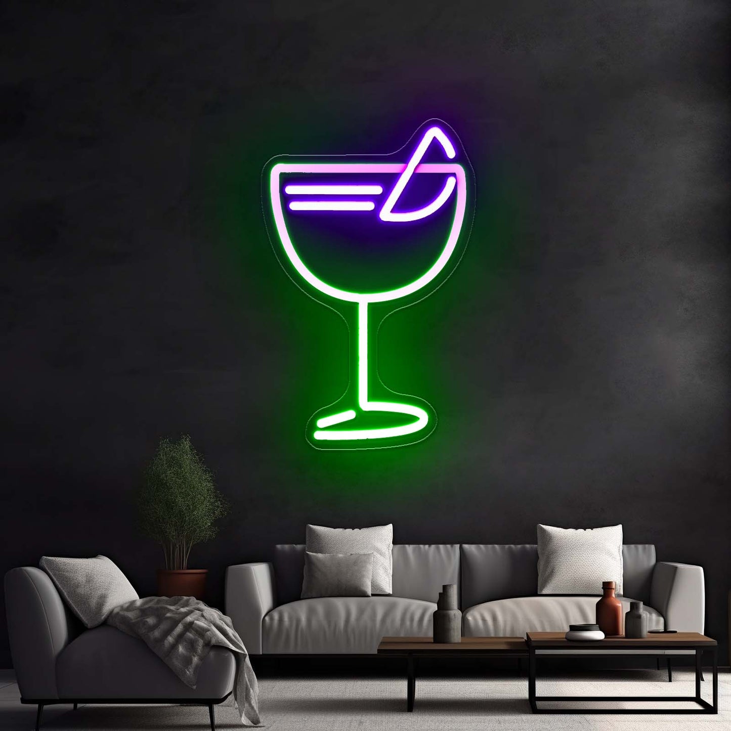 Aperol Spritz Wine Cup Neon Signs For Bar