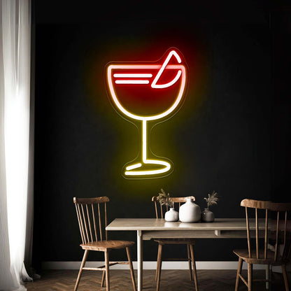 Aperol Spritz Wine Cup Neon Signs For Bar