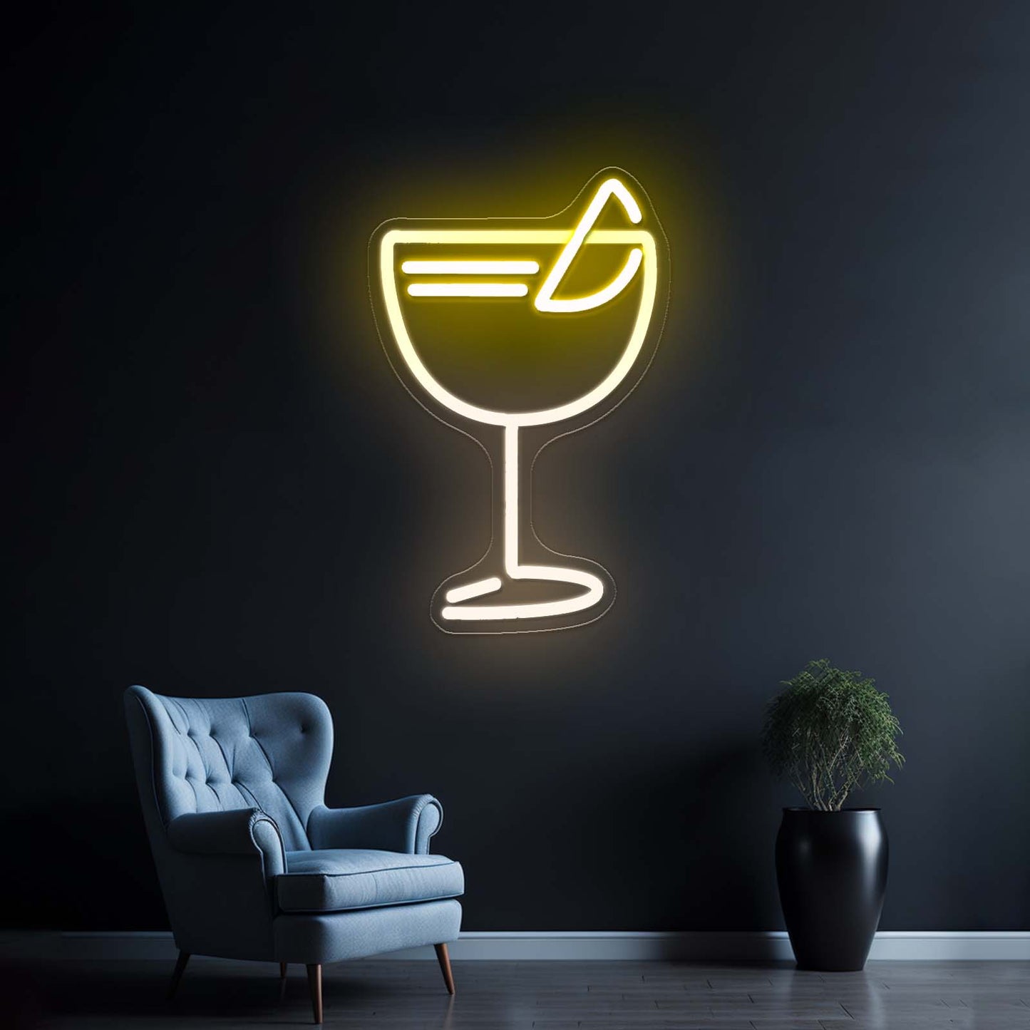 Aperol Spritz Wine Cup Neon Signs For Bar