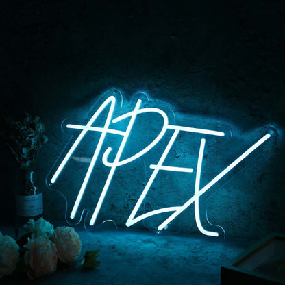 Apex Blue Led Neon Sign - Shineneon