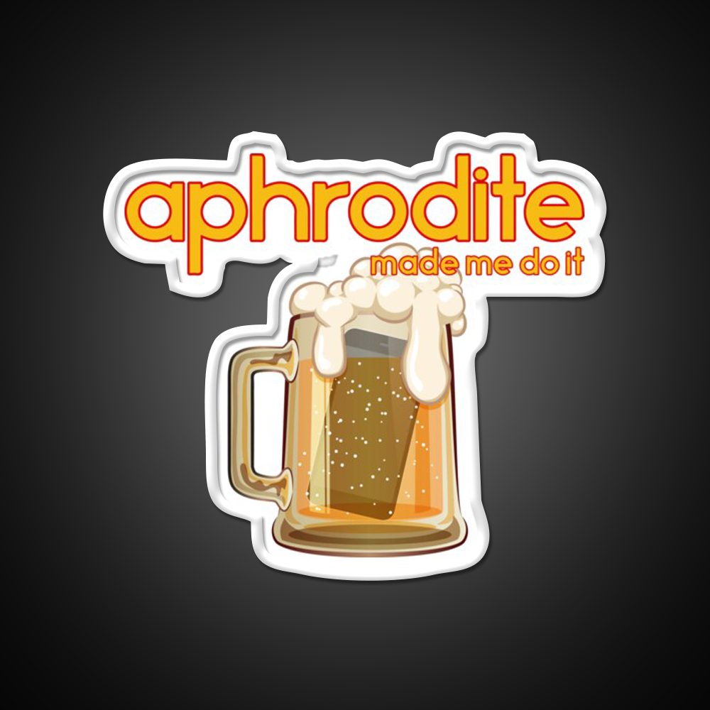 Aphrodite Made Me Do It Beer Bar Decor Led Neon Sign Rgb Color - LED neon sign view 11