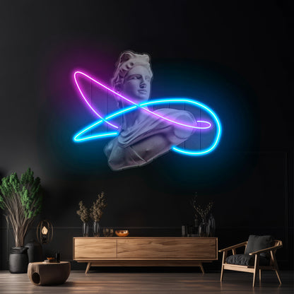 Apollo Custom Led Signs Artwork For Sale - Size and dimension reference