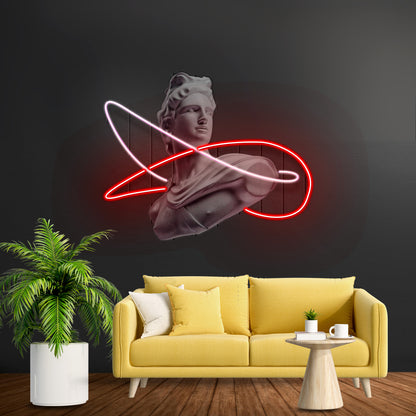 Apollo Custom Led Signs Artwork For Sale - Custom LED neon sign front view