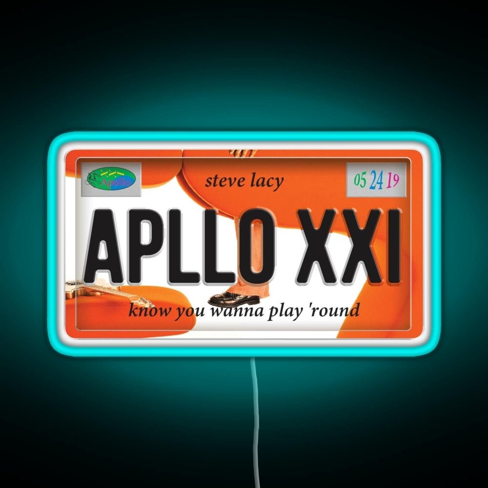 Apollo Xxi Steve Lacy License Plate Rgb Neon Sign - Shineneon