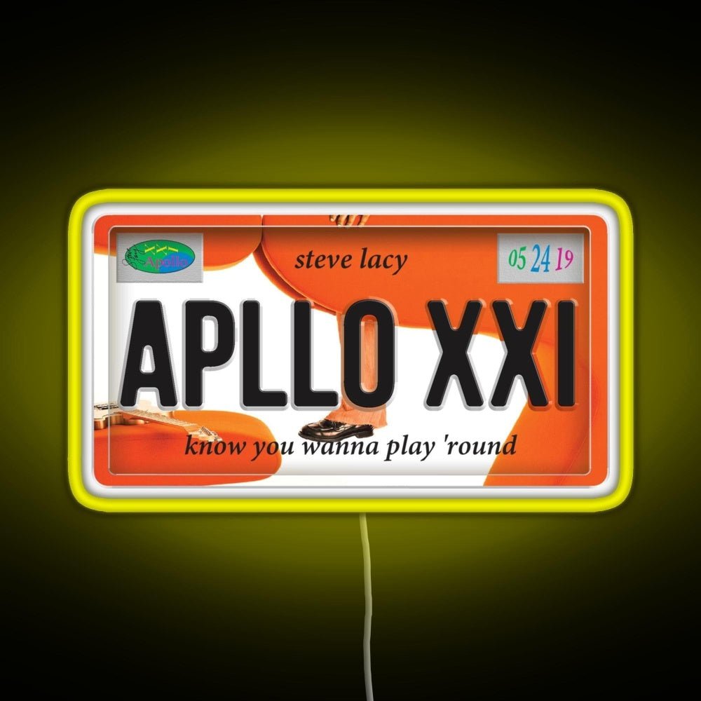Apollo Xxi Steve Lacy License Plate Rgb Neon Sign - Shineneon