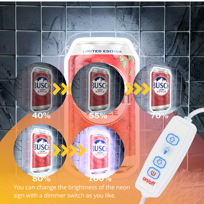 USB Beer Neon Sign 4 Flavor LED Wall Light for Man Cave