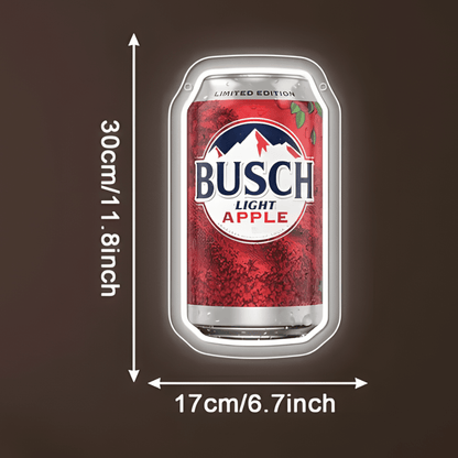 Apple Beer Can USB LED Neon Sign Beer Can for Man Cave Bar Garage Party - Shineneon