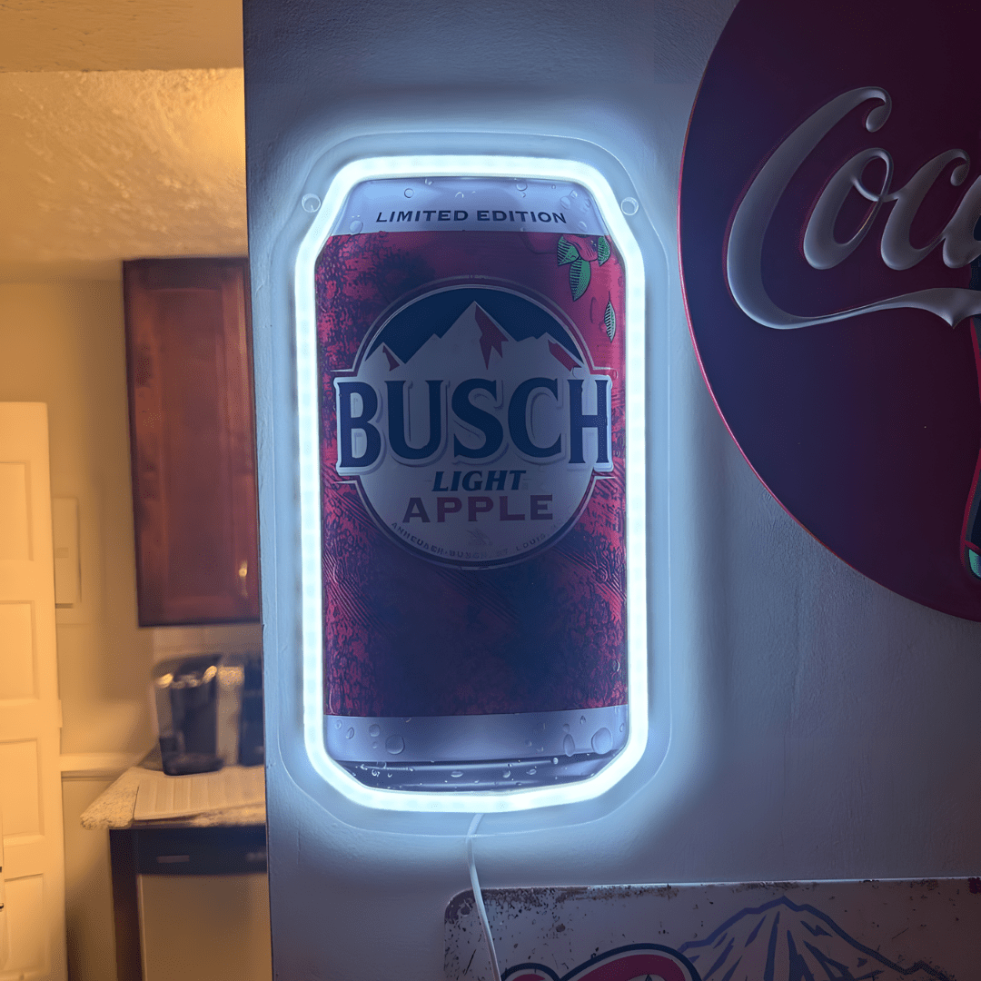 Apple Beer Can USB LED Neon Sign Beer Can for Man Cave Bar Garage Party - Shineneon