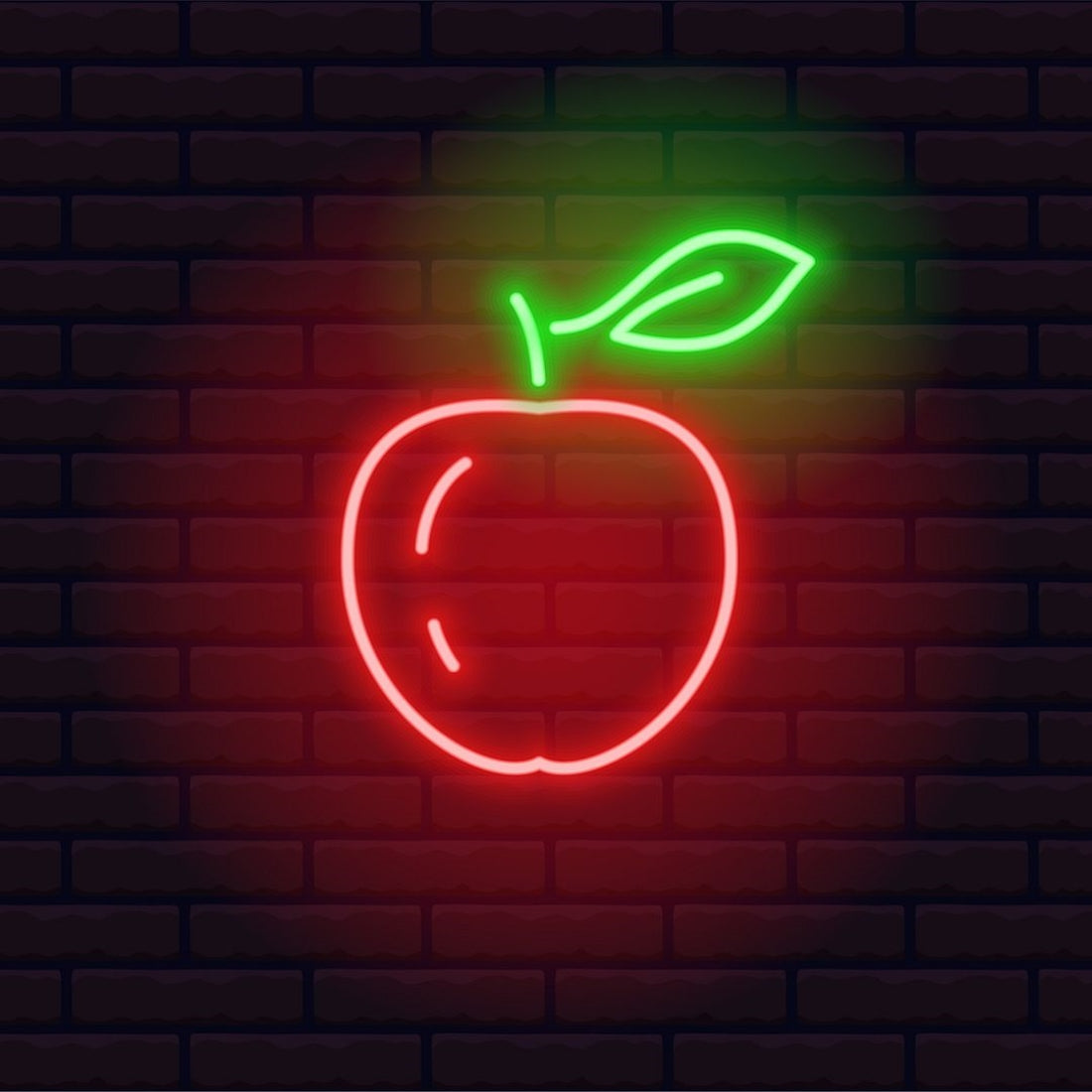 Apple Fruit Led Sign Business Neon Signs