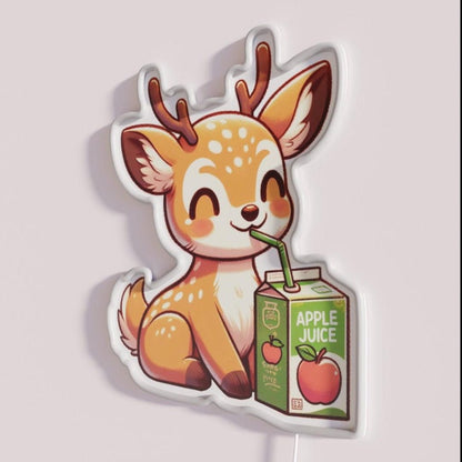 Apple Juice Deer Rgb Led Neon Sign - Shineneon