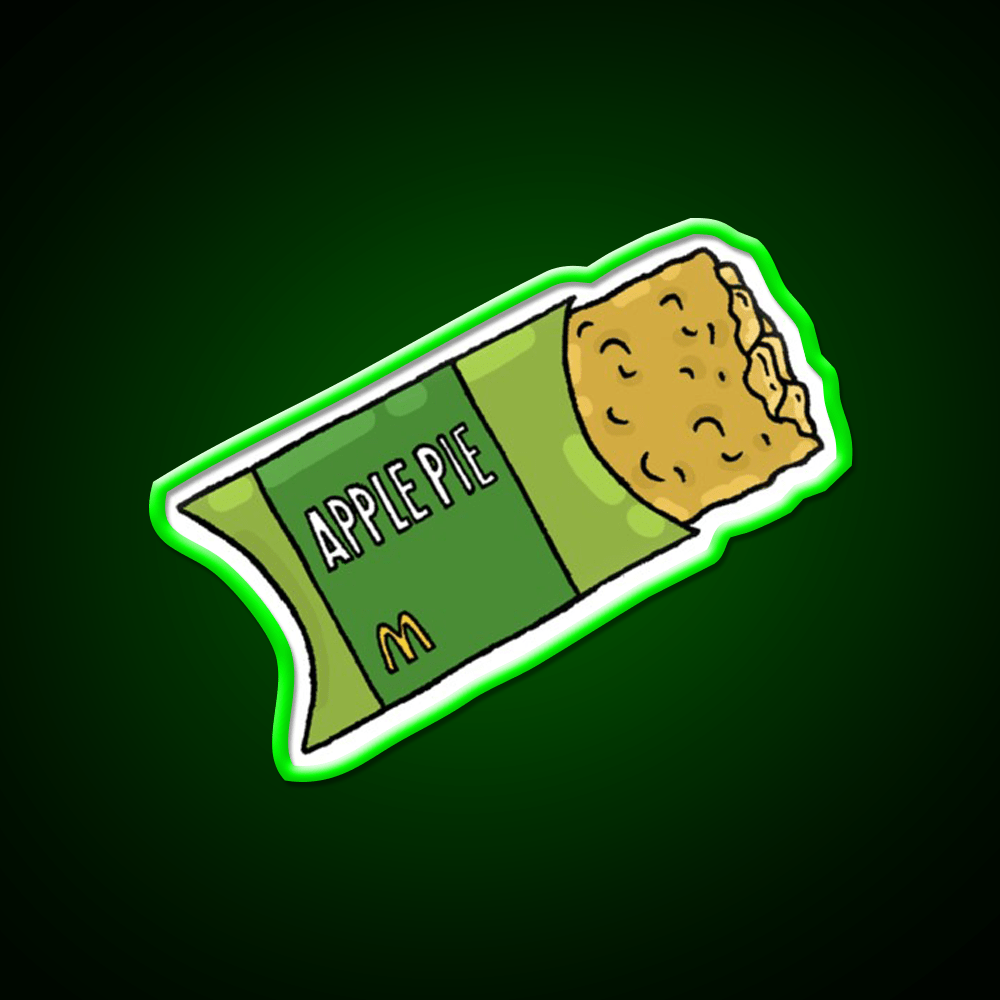 Apple Pie Guy Fast Food Led Neon Sign For Burger Place Rgb Color - Shineneon