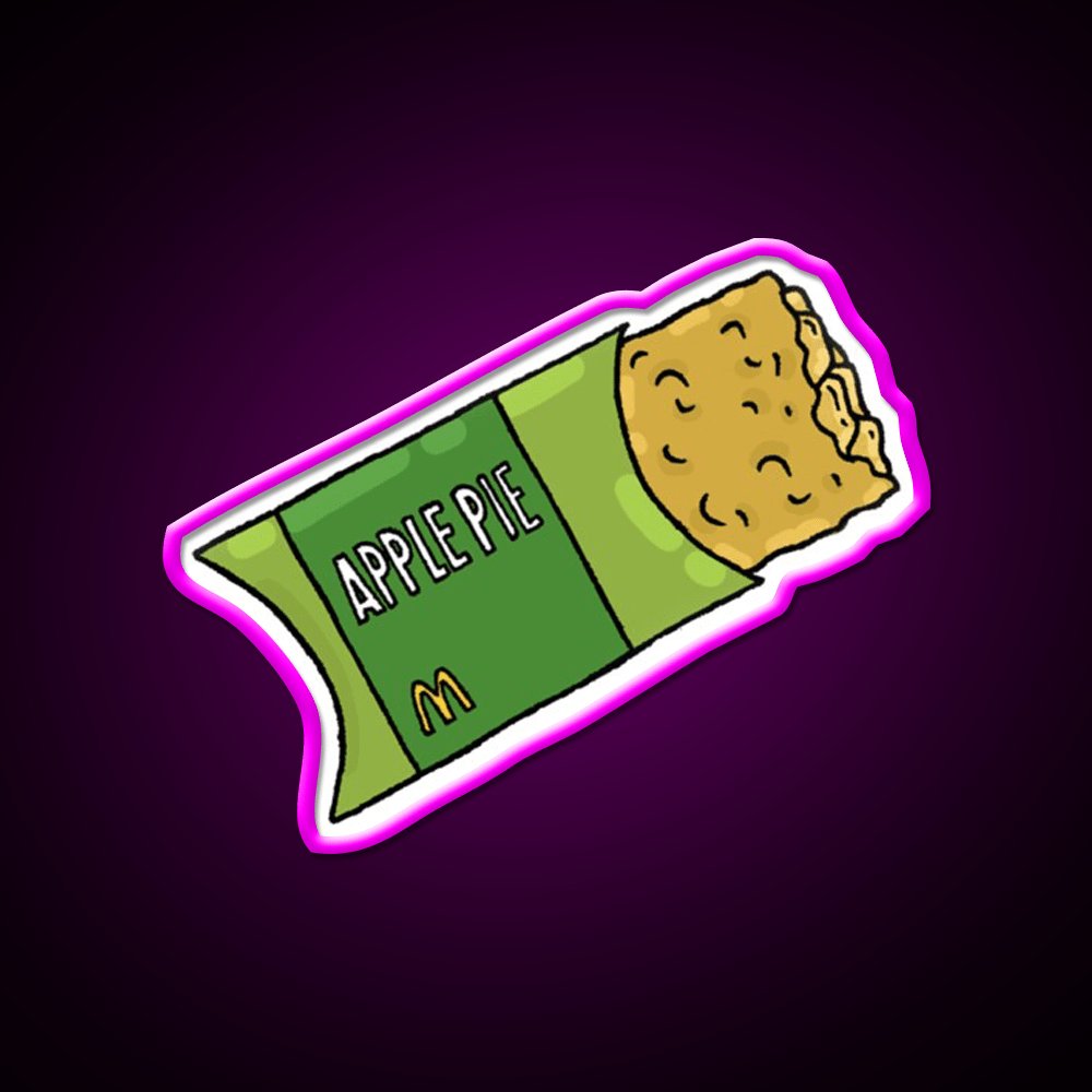 Apple Pie Guy Fast Food Led Neon Sign For Burger Place Rgb Color - Shineneon