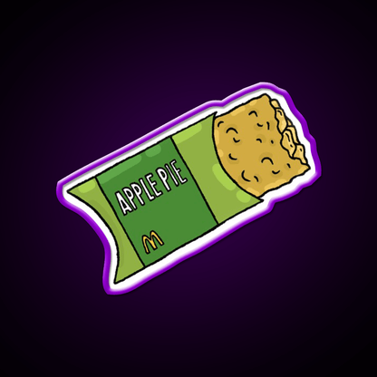 Apple Pie Guy Fast Food Led Neon Sign For Burger Place Rgb Color - Shineneon