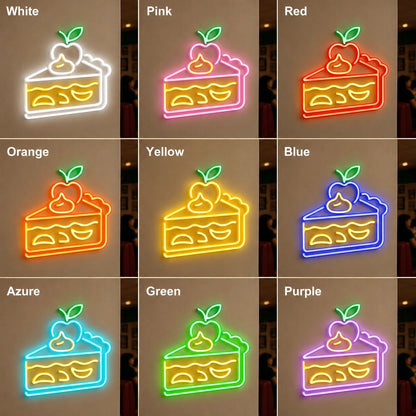 Apple Pie Slice LED Neon Sign - Shineneon