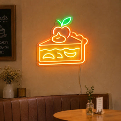 Apple Pie Slice LED Neon Sign - Shineneon