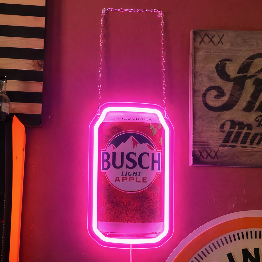USB Beer Neon Sign 4 Flavor LED Wall Light for Man Cave