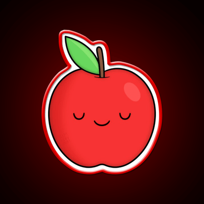 Apple Snack Food Led Neon Sign Rgb Color - Shineneon