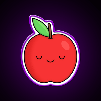 Apple Snack Food Led Neon Sign Rgb Color - Shineneon