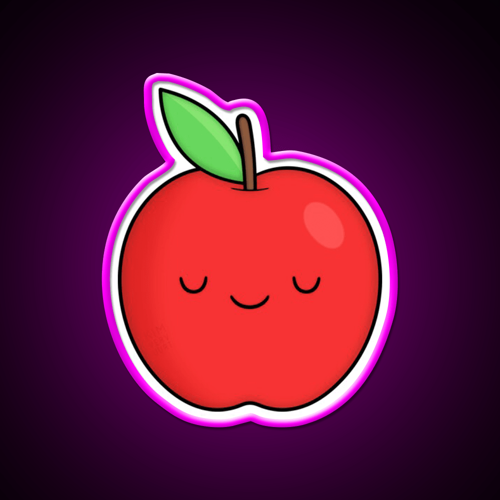 Apple Snack Food Led Neon Sign Rgb Color - Shineneon