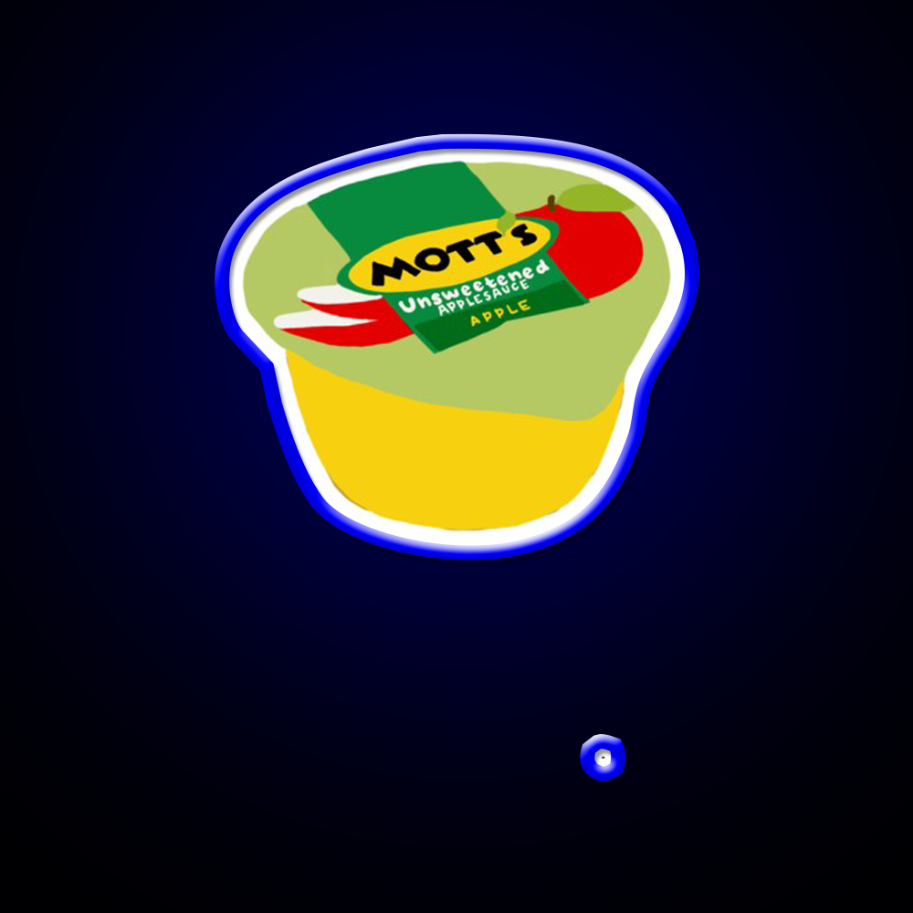 Applesauce Snack Food Led Neon Sign Rgb Color