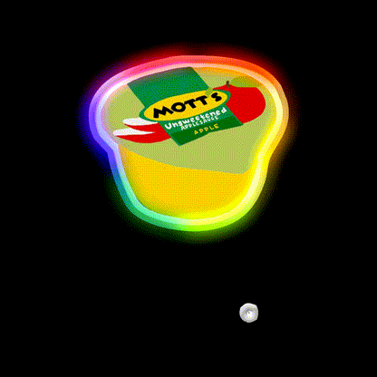 Applesauce Snack Food Led Neon Sign Rgb Color