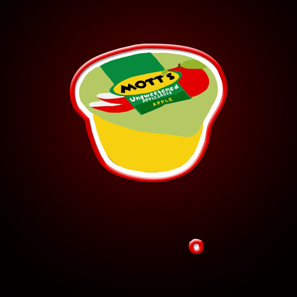 Applesauce Snack Food Led Neon Sign Rgb Color