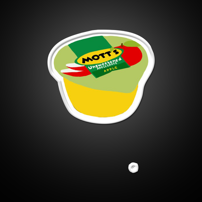 Applesauce Snack Food Led Neon Sign Rgb Color