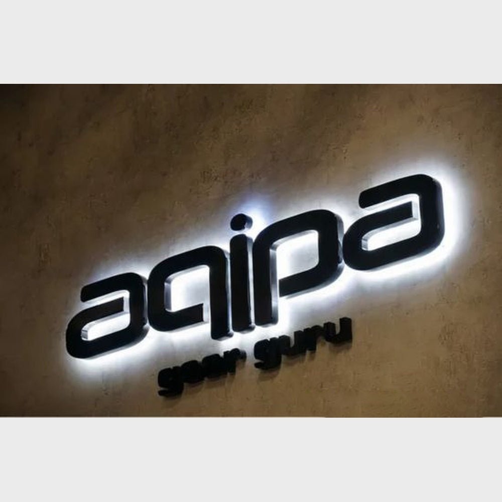 Aqipa Gear Guru 3D Backlit Channel Letters Led Light Sign - Shineneon