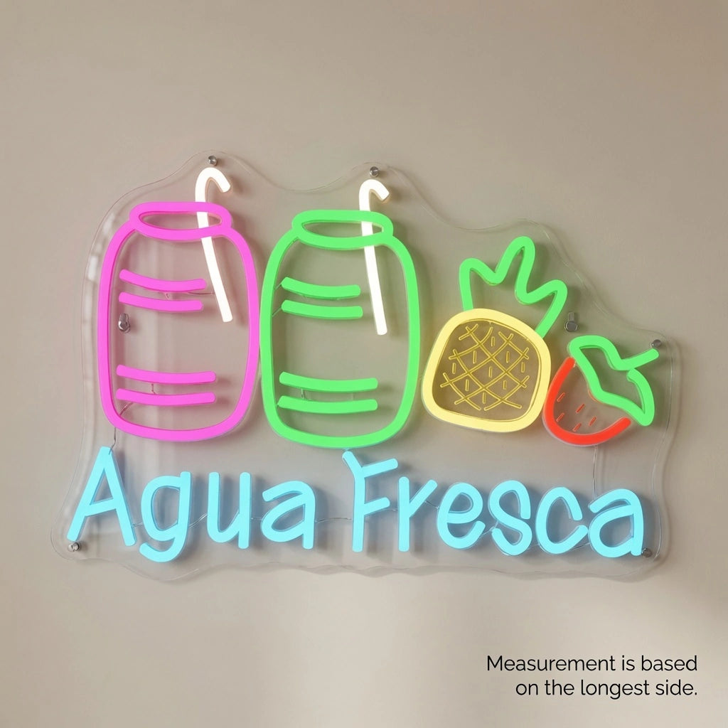 Aqua Fresca Wall Decor LED Neon Sign - 04 Size Image