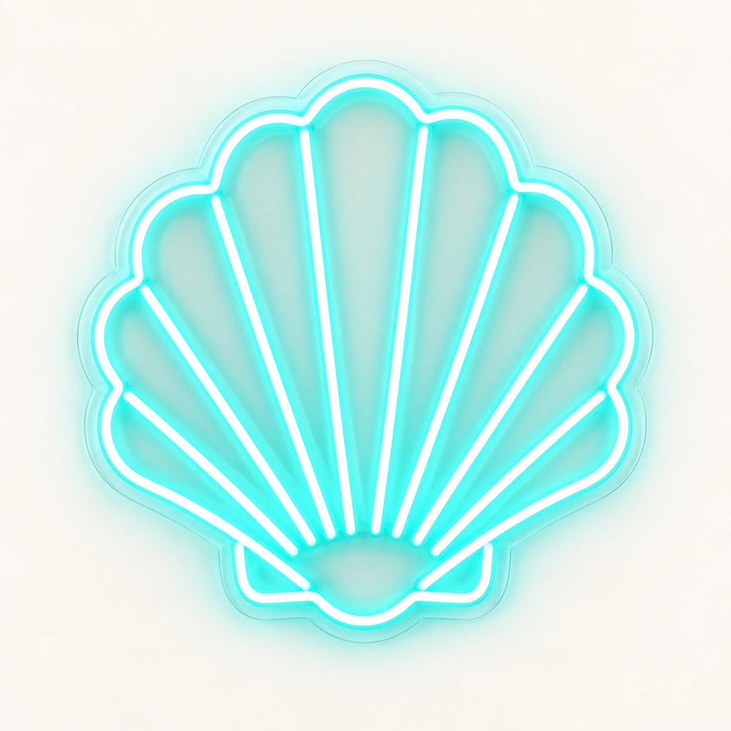 Aqua Seashell LED Neon Sign - Shineneon