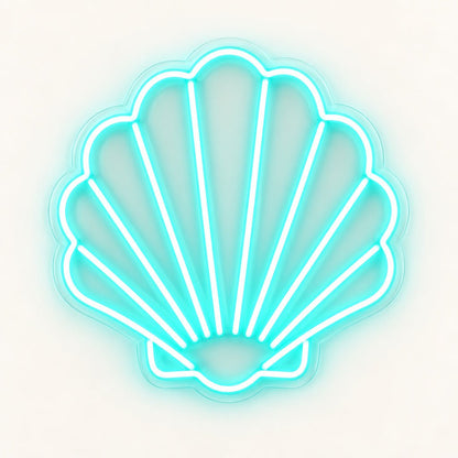 Aqua Seashell LED Neon Sign - Shineneon