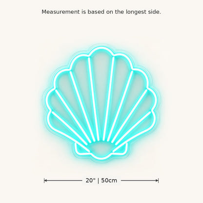 Aqua Seashell LED Neon Sign - Shineneon