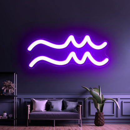 Aquarius Neon Sign Small Led Cheap Neon Signs For Home