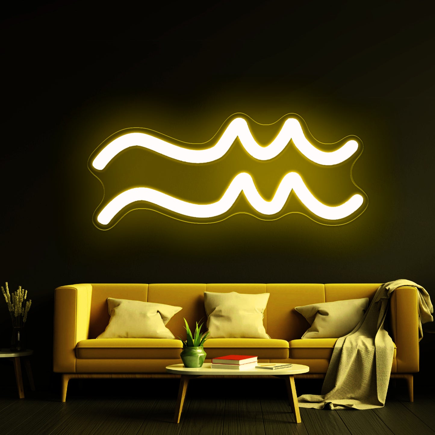 Aquarius Neon Sign Small Led Cheap Neon Signs For Home