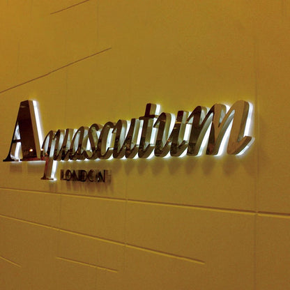 Aquascutum 3D Backlit Channel Letters Led Light Sign - Shineneon
