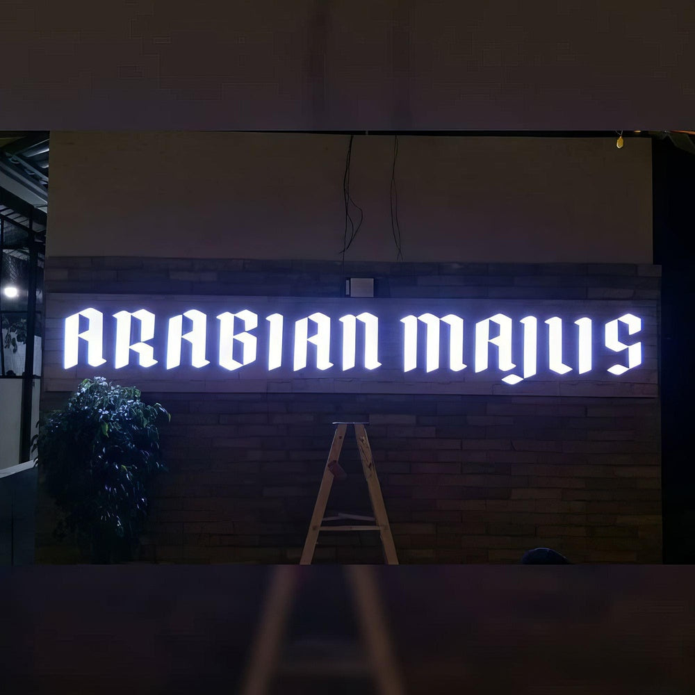 Arabian Manis 3D Frontlit Letters Metal Led Sign