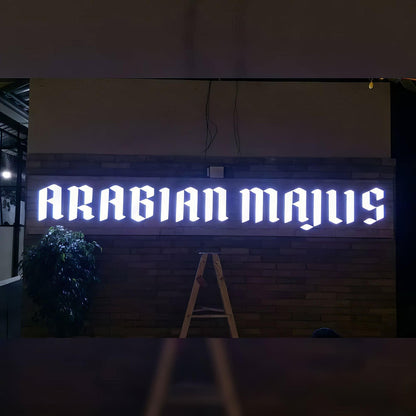 Arabian Manis 3D Frontlit Letters Metal Led Sign