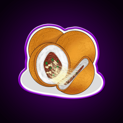 Arancini Italian Rice Ball Snack Food Led Neon Sign Rgb Color - Shineneon