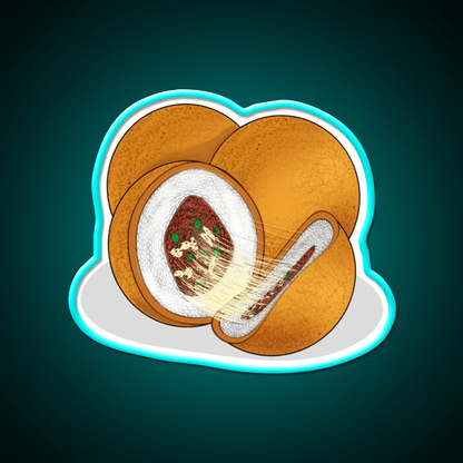 Arancini Italian Rice Ball Snack Food Led Neon Sign Rgb Color - Shineneon