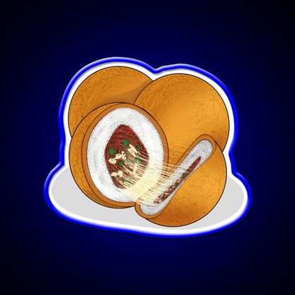 Arancini Italian Rice Ball Snack Food Led Neon Sign Rgb Color - Shineneon