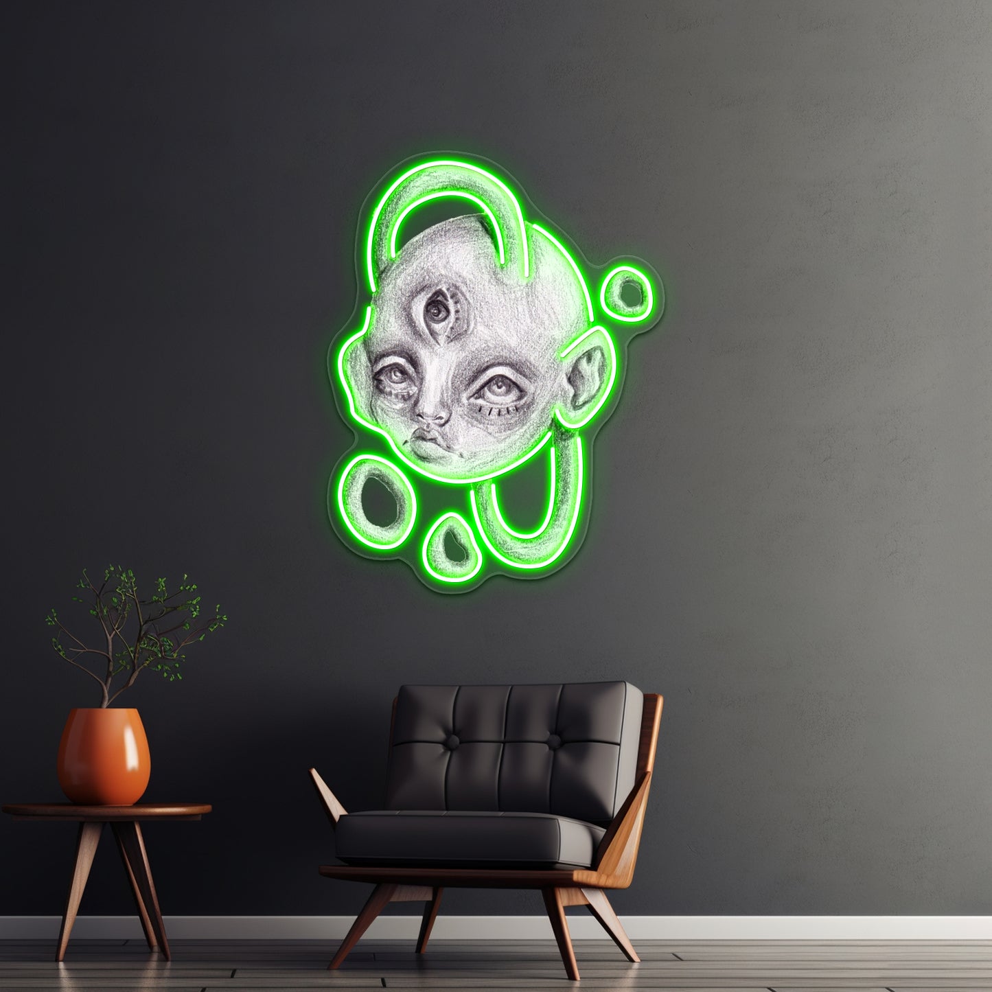 Arc Head Wall Artwork Neon Signs