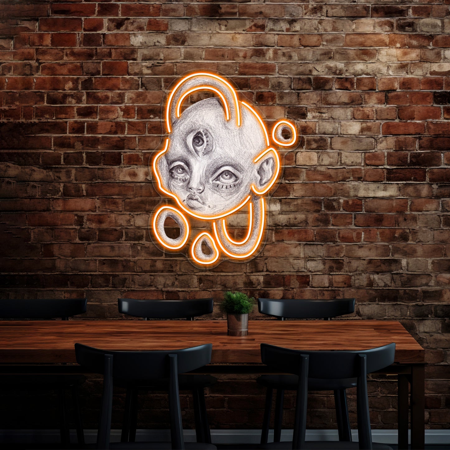 Arc Head Wall Artwork Neon Signs